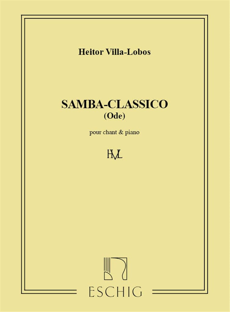 Villa-Lobos Samba Classico Chant-Piano